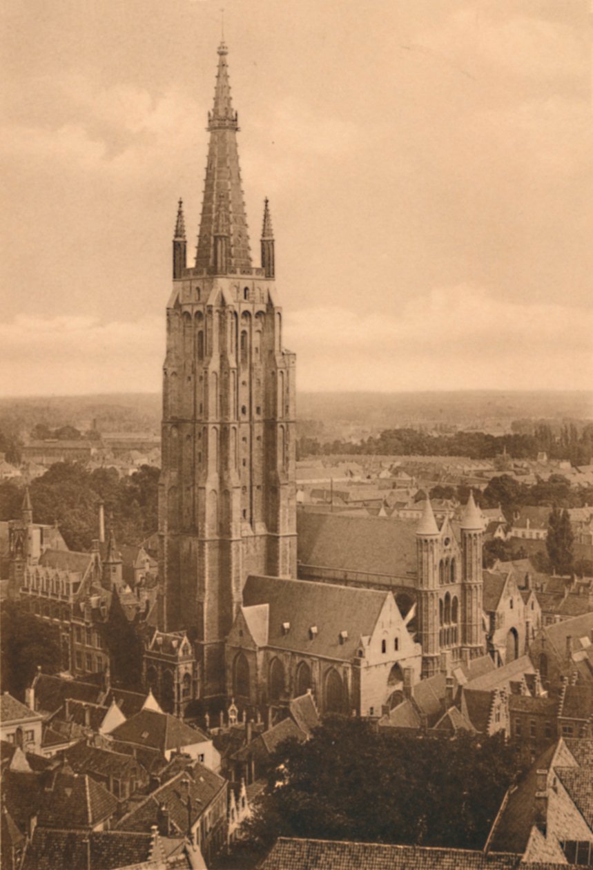 Panorama a kostel Notre-Dame, c1928 od Unbekannt