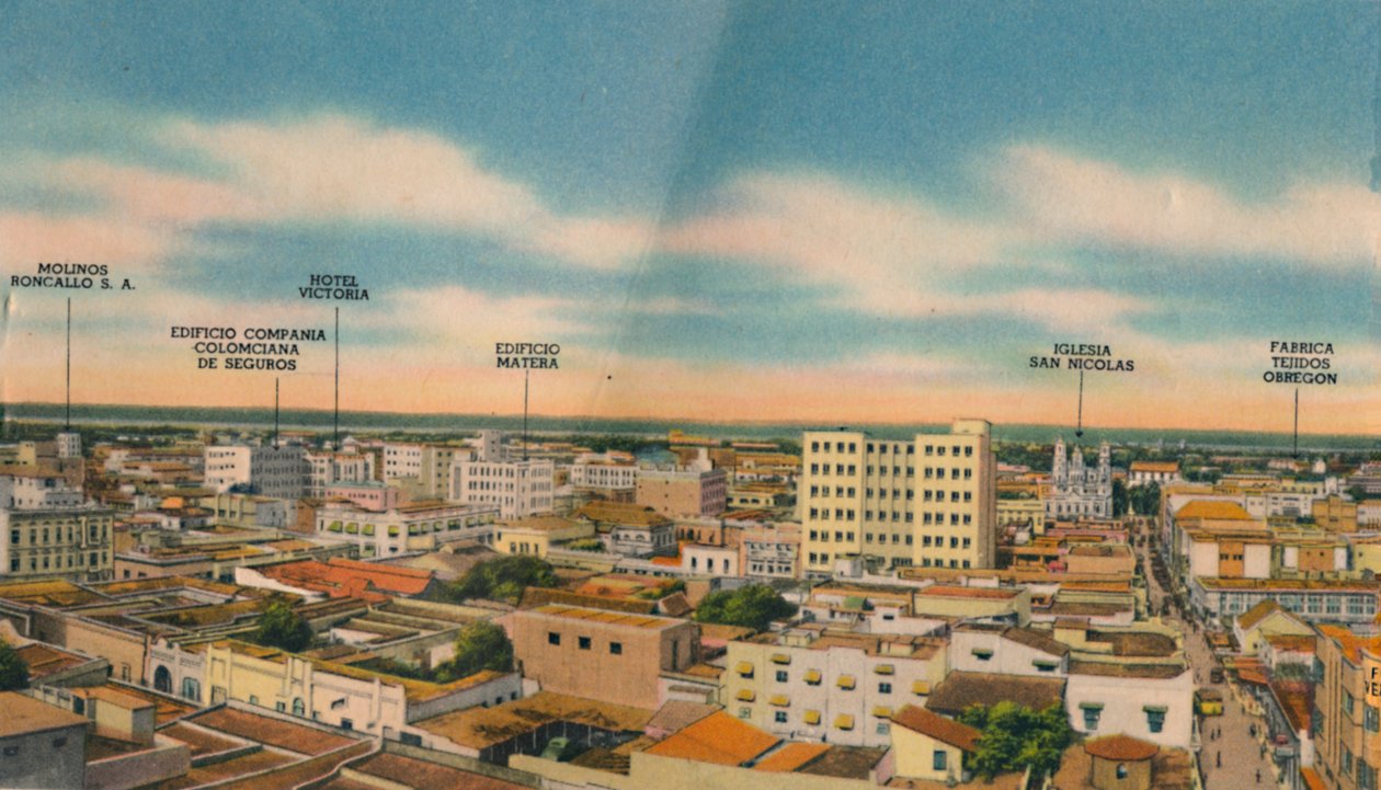 Panorama centrálního sektoru Barranquilla, c1940 od Unbekannt