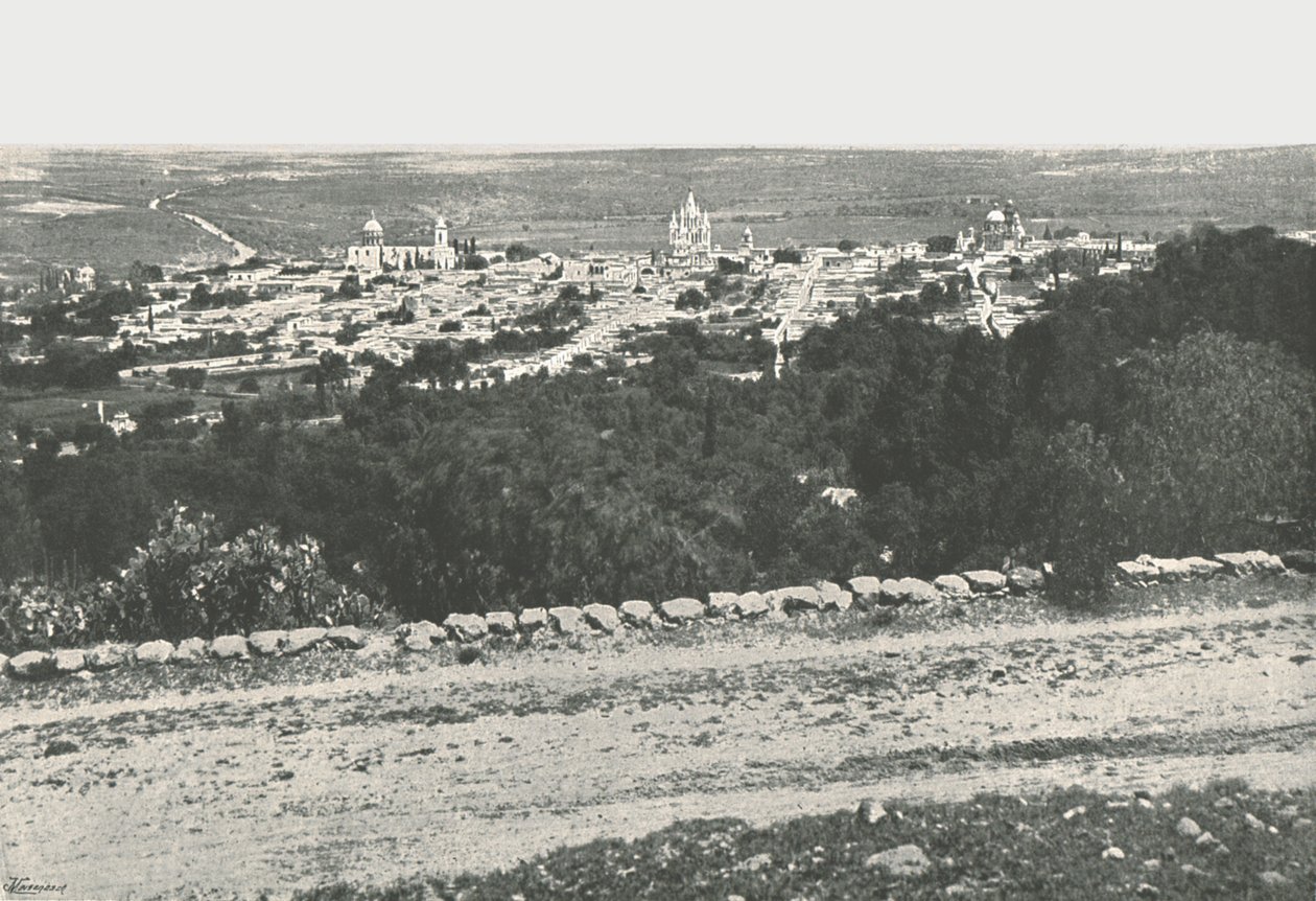 Panorama města, San Miguel de Allende, Mexiko, 1895. od Unbekannt