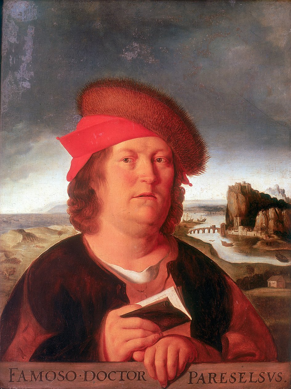 Paracelsus Aracelsus 1493-1541, německý lékař a alchymista švýcarského původu od Unbekannt