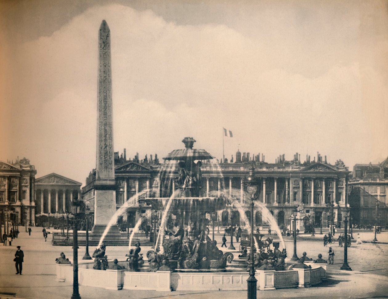 Paříž. - Place De La Concorde. -LL, c1910. od Unbekannt