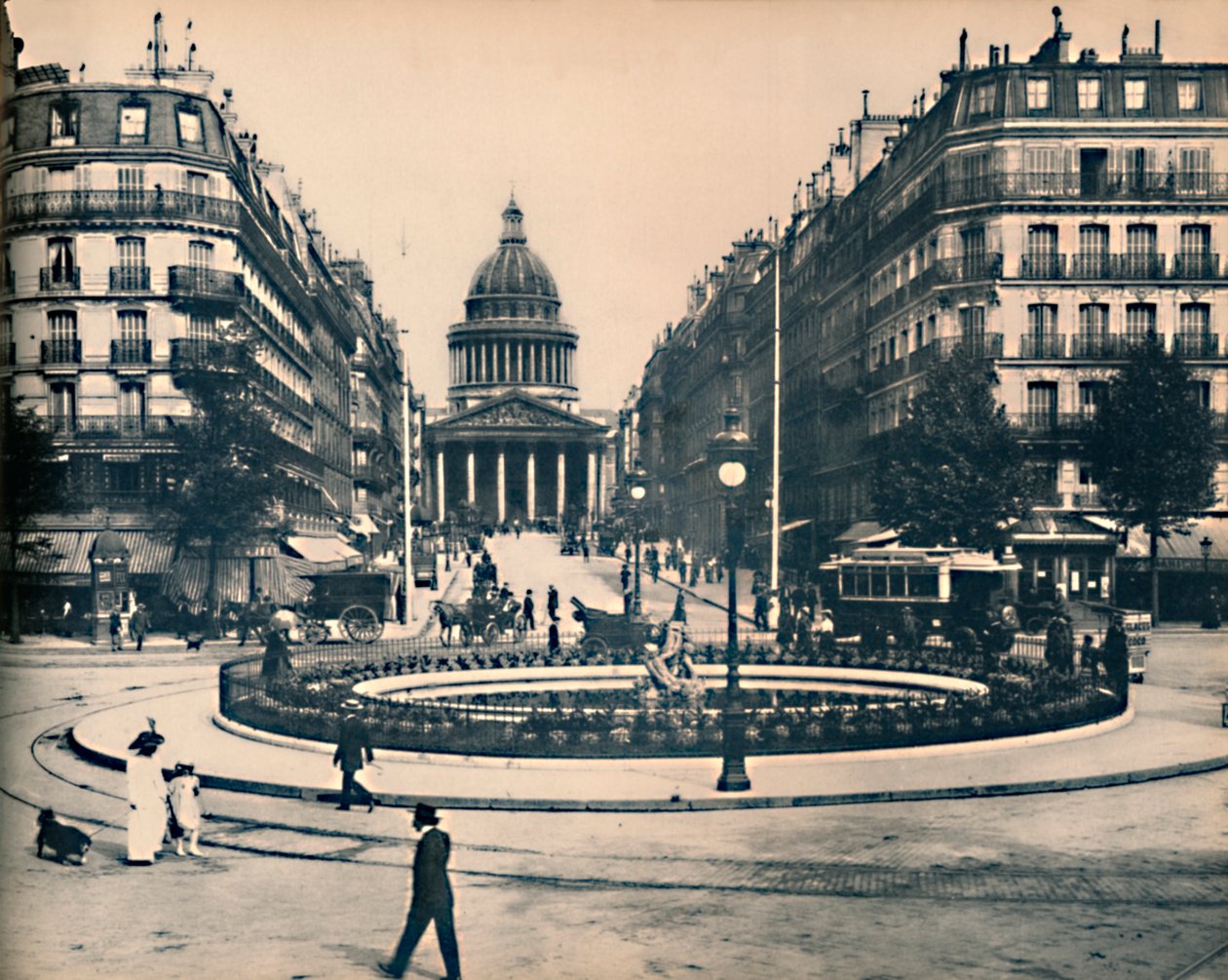 Paříž. - Rue Soufflot a Pantheon. - ND, c1910. od Unbekannt