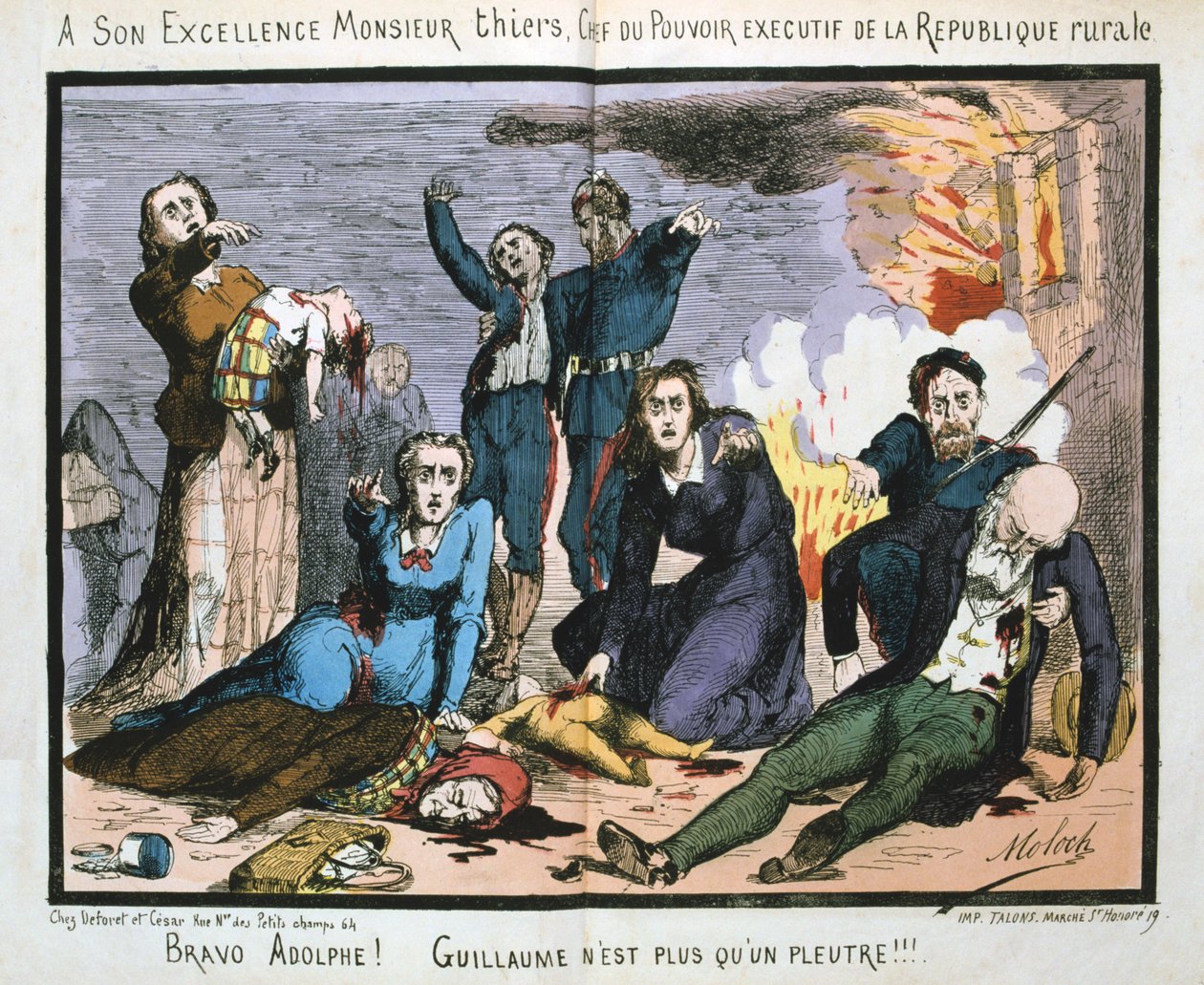 Pařížská komuna, 1871 od Unbekannt