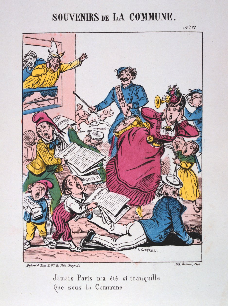 Pařížská komuna, 1871. od Unbekannt