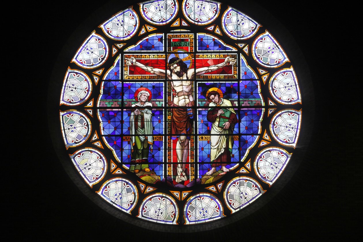 Paříž, Francie vitráže kostela Notre-Dame-du-Rosaire, Paříž, Francie od Unbekannt