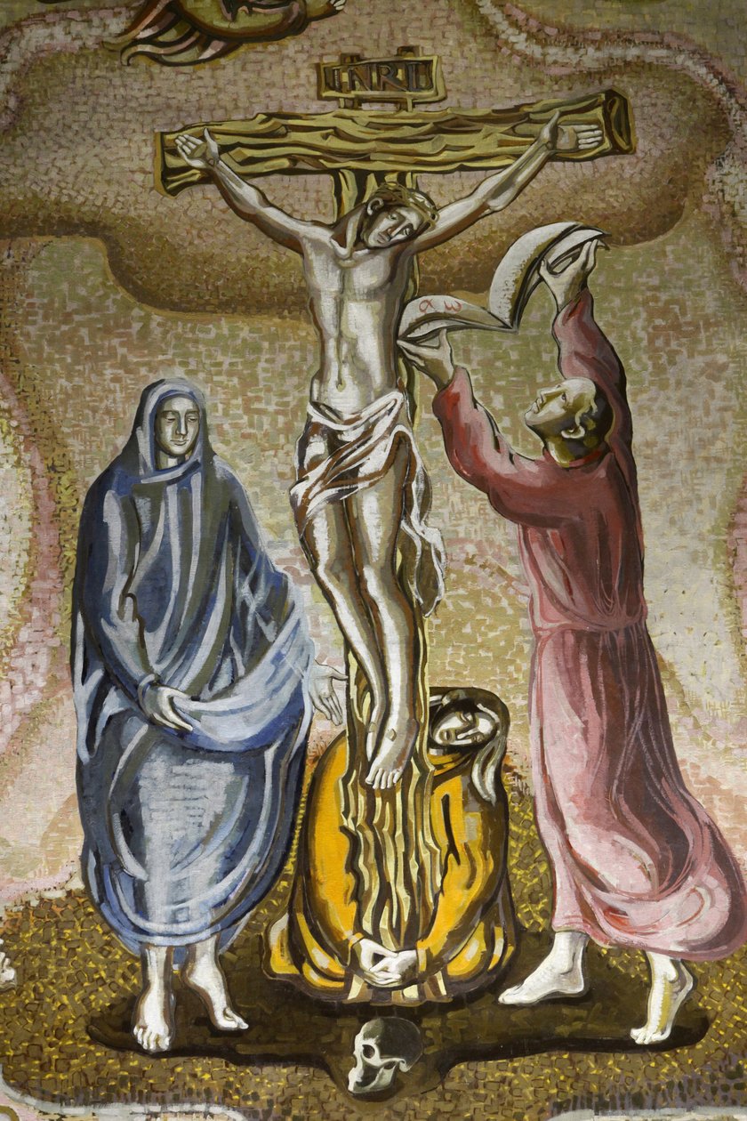 Paříž, Francie Mozaika kostela Saint-Antoine de Padoue, Paříž, Francie od Unbekannt