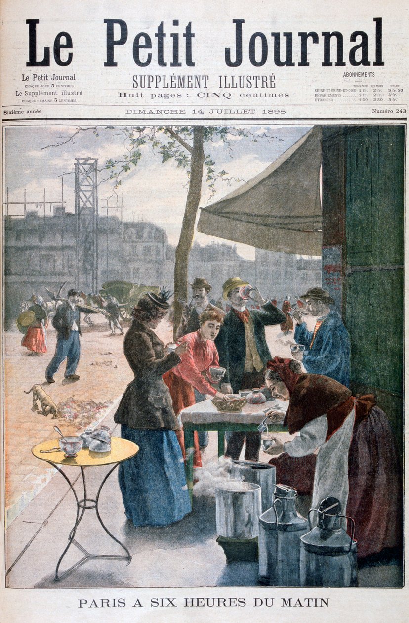 Paříž v šest hodin ráno 1895 od Unbekannt