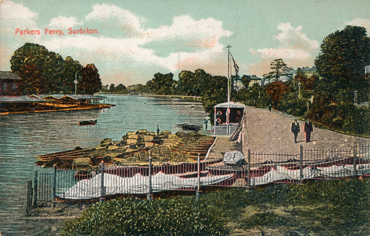 Parkers Ferry, Surbiton, c1907 od Unbekannt