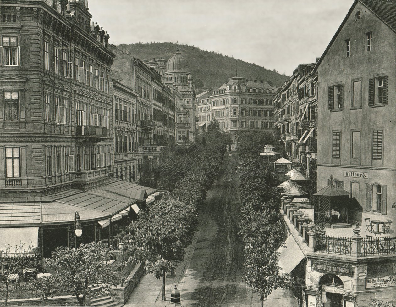 Parkstrasse, Karlovy Vary, Československo, 1895. od Unbekannt