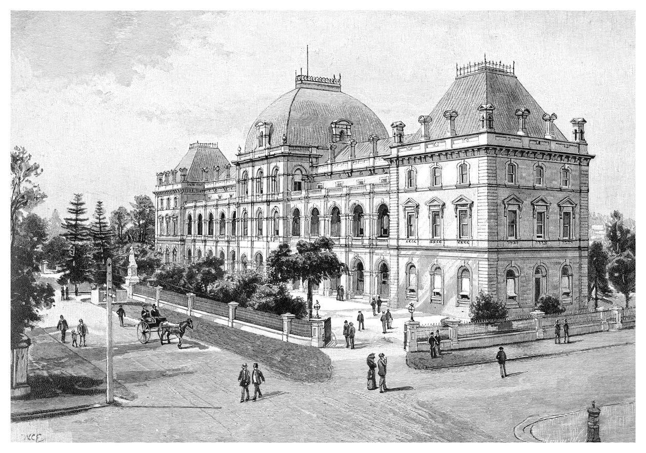 Budova parlamentu, Brisbane, Austrálie, 1886 od Unbekannt