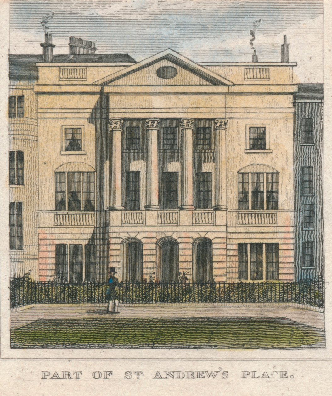 Část St. Andrews Place, 19. století. od Unbekannt