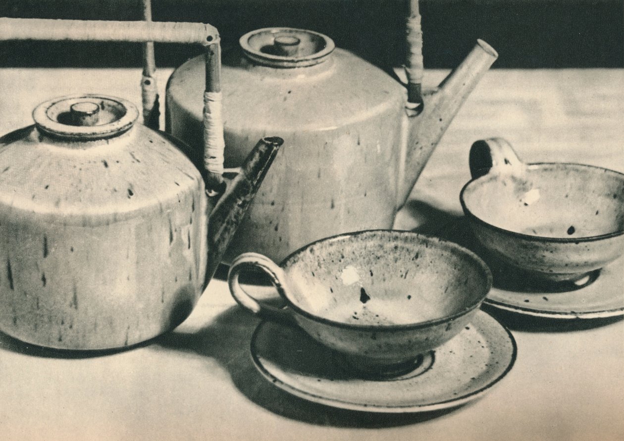 Část čajové služby od Werkstatten der Stadt Halle, 1928 od Unbekannt