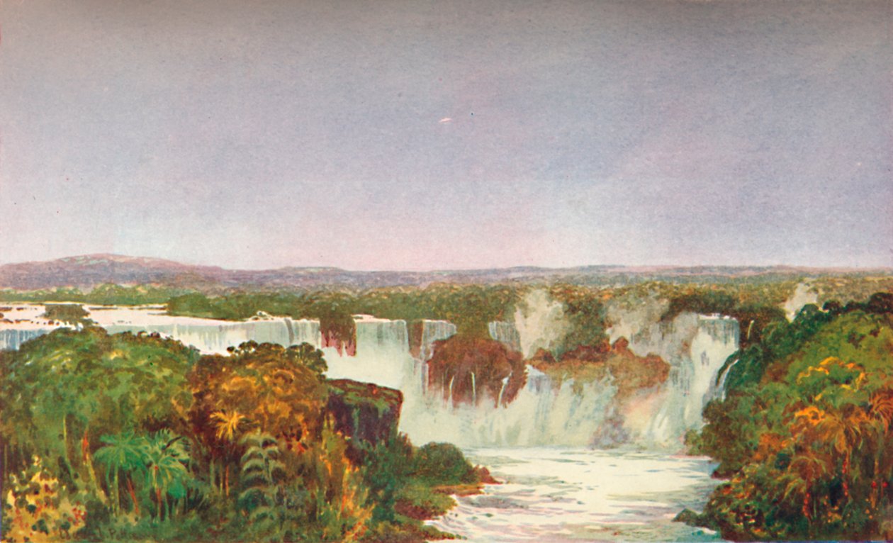 Částečný pohled na vodopády Iguassu, 1914. od Unbekannt