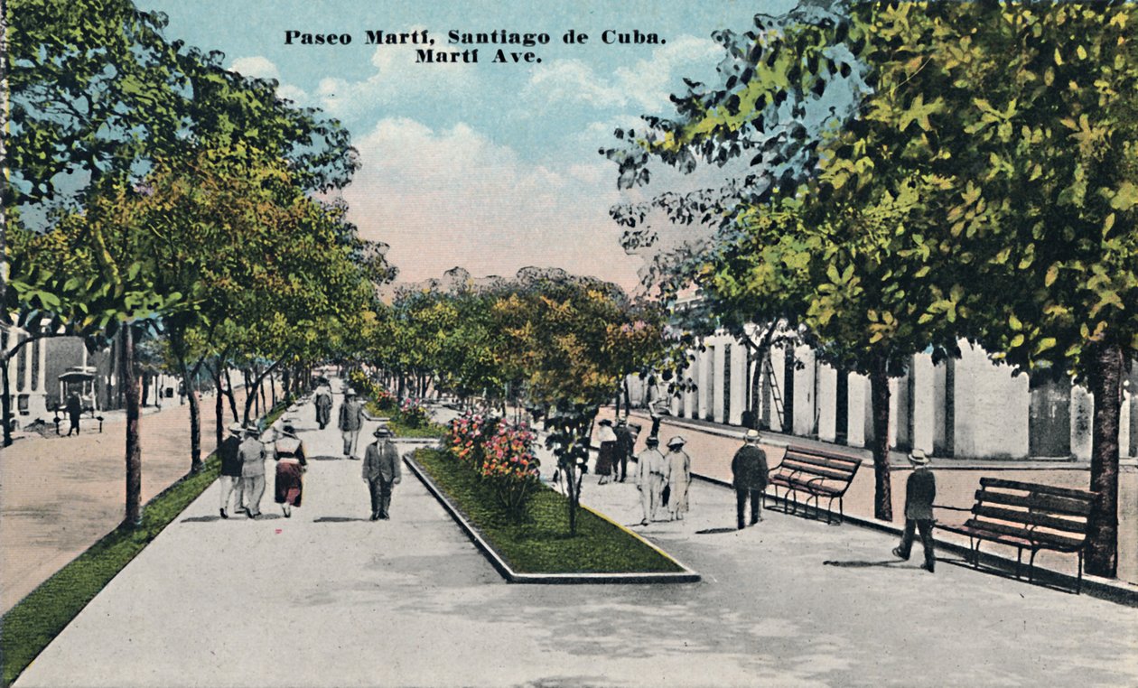 Paseo Martí, Santiago de Cuba, c1910. od Unbekannt
