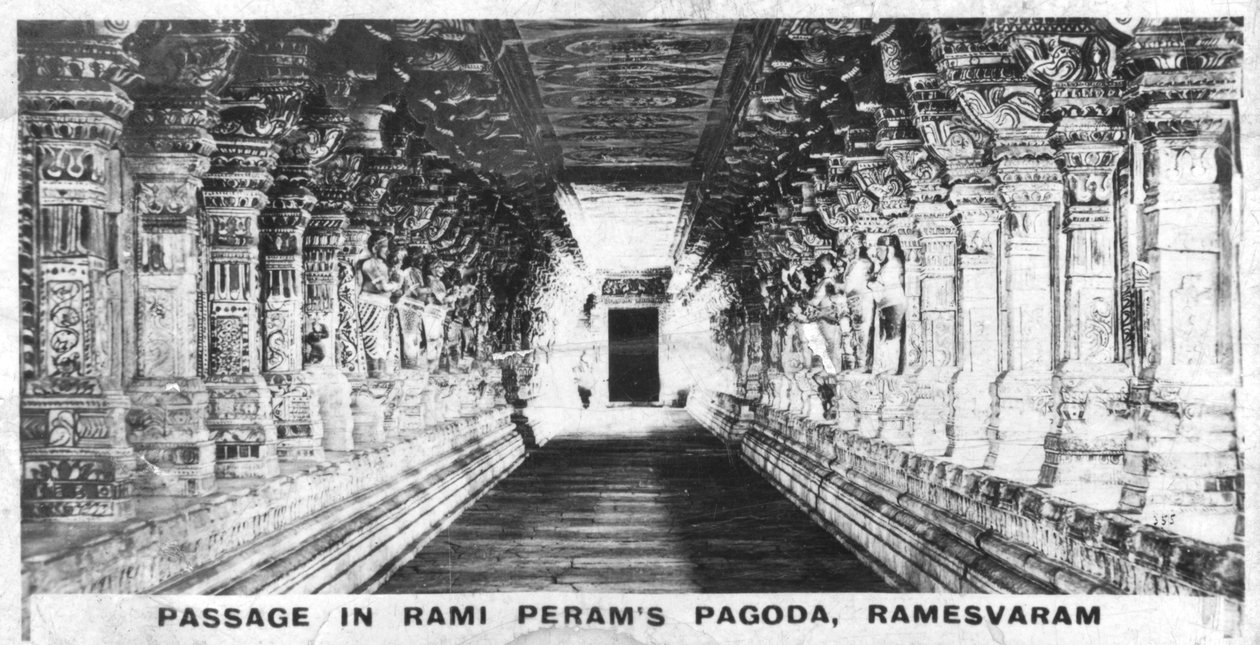 Stránka v Remy Frames Pagoda, Rameswaram, Tamil Nadu, Indie, c od Unbekannt