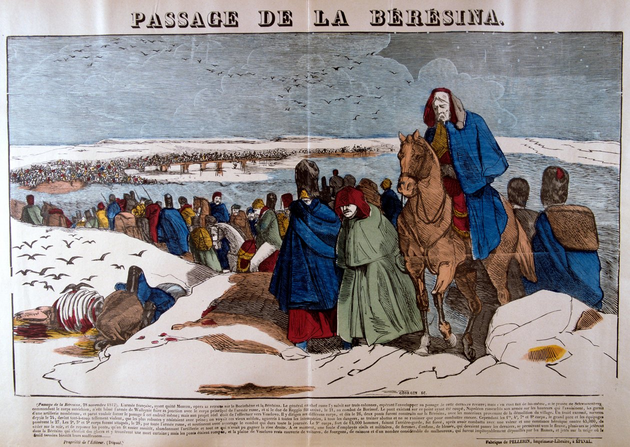 Průchod Bereziny, 28. listopadu 1812, 19. století od Unbekannt