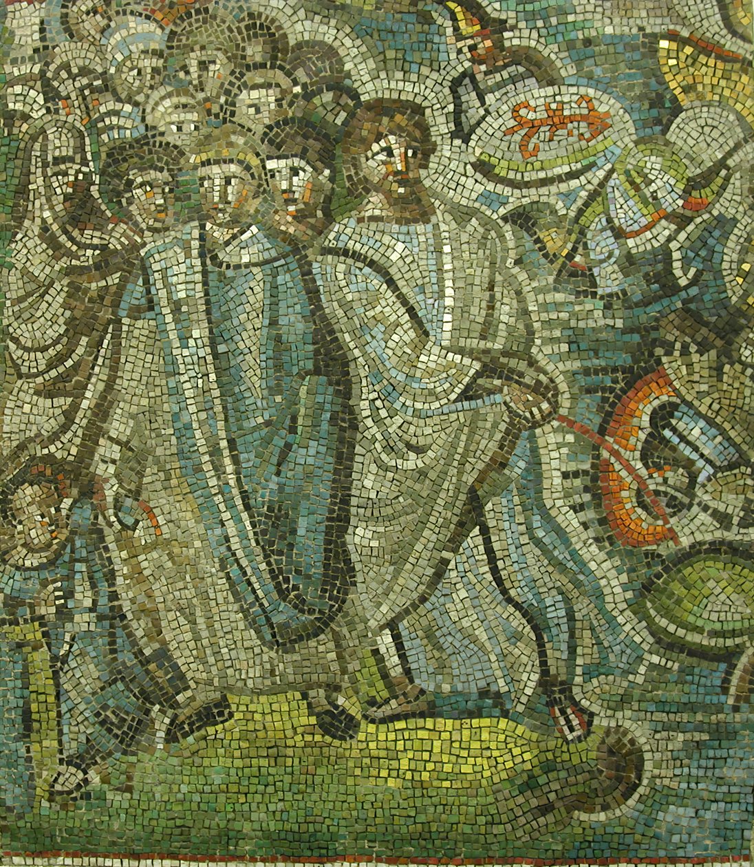 Průchod Rudým mořem, byzantský, originál z počátku 20. století z 5. století. od Unbekannt