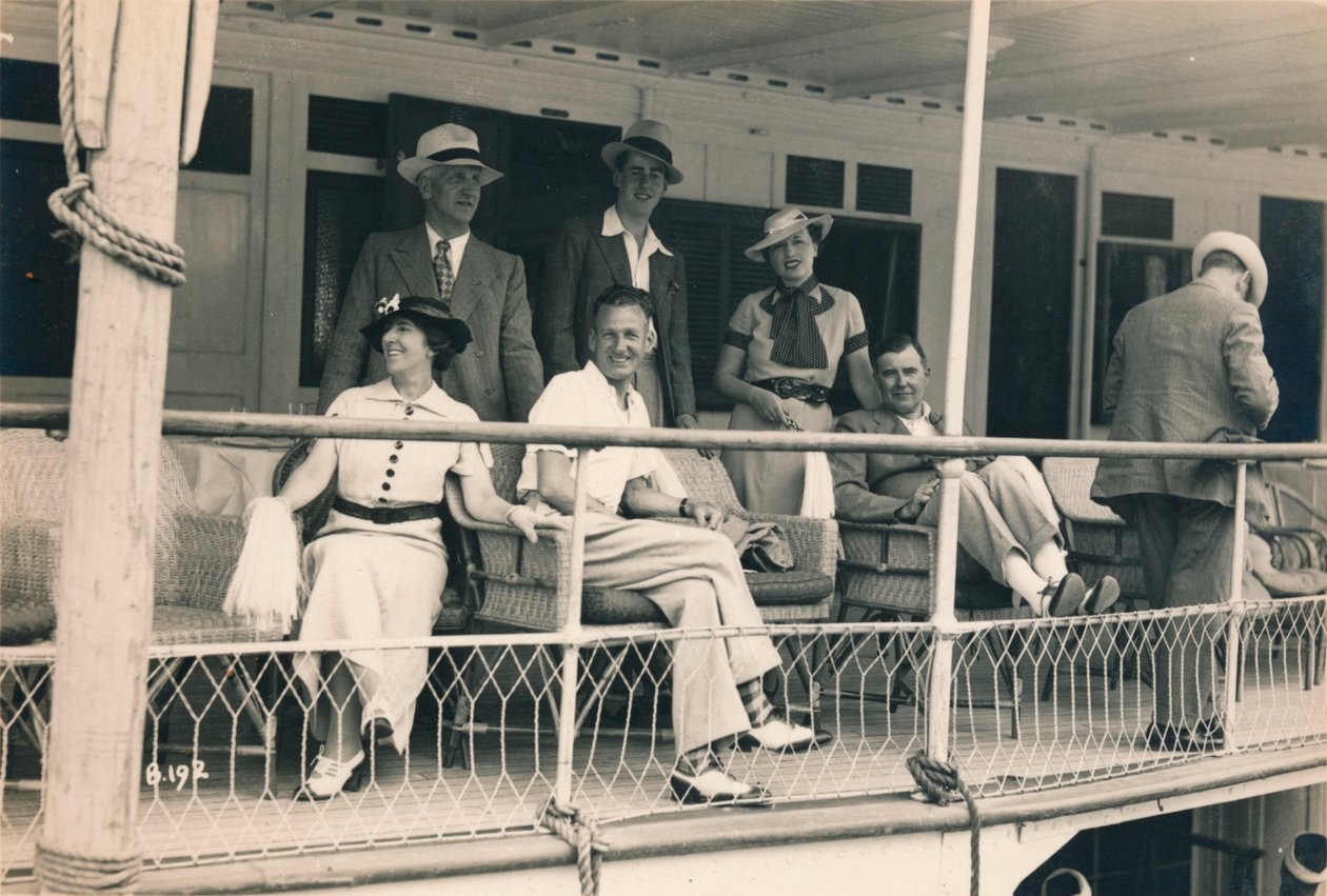 Cestující na plavbě po Nilu, 1936 od Unbekannt