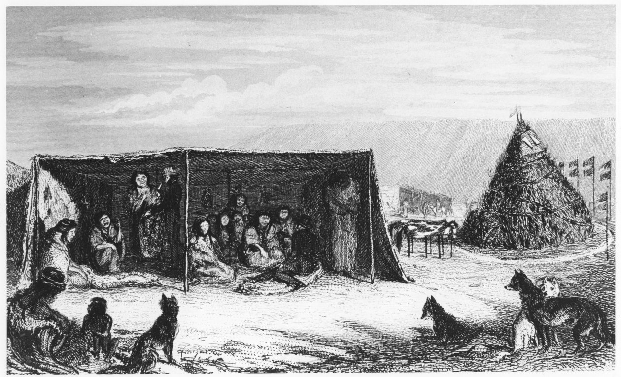 Patagonci v tello nebo skin stanu, 1830 1839 od Unbekannt