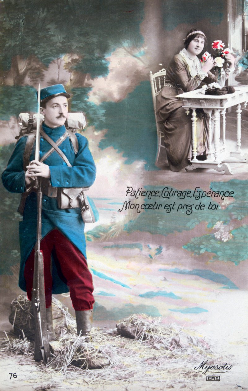Trpělivost, odvaha, doufám, že mé srdce je vám blízké, 1914-1918 od Unbekannt