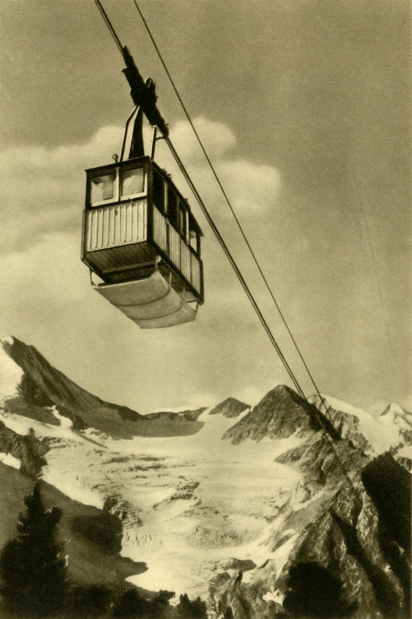 Patscherkofelbahn, Innsbruck, Tyrolsko, Rakousko, c1935. od Unbekannt