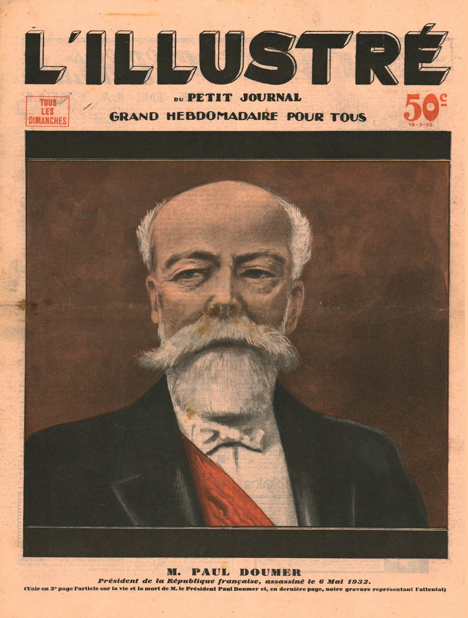 Paul Doumer, prezident Francouzské republiky, zavražděn 6. května 1932. od Unbekannt