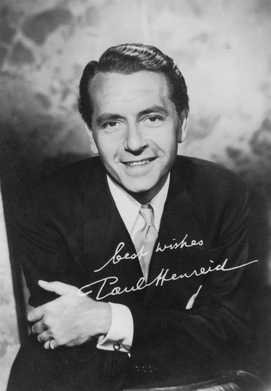 Paul Henreid 1908-1992, americký herec a režisér rakouského původu, c1940 od Unbekannt