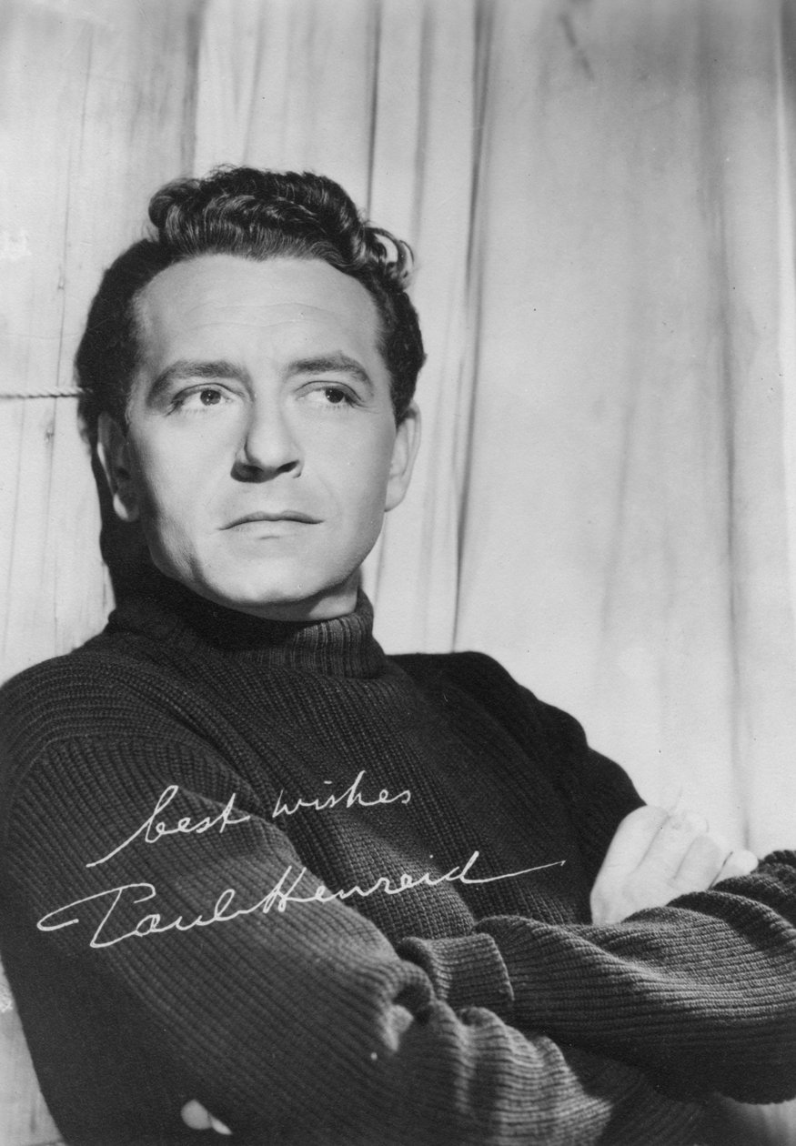 Paul Henreid 1908-1992, americký herec a režisér rakouského původu, c1940 od Unbekannt