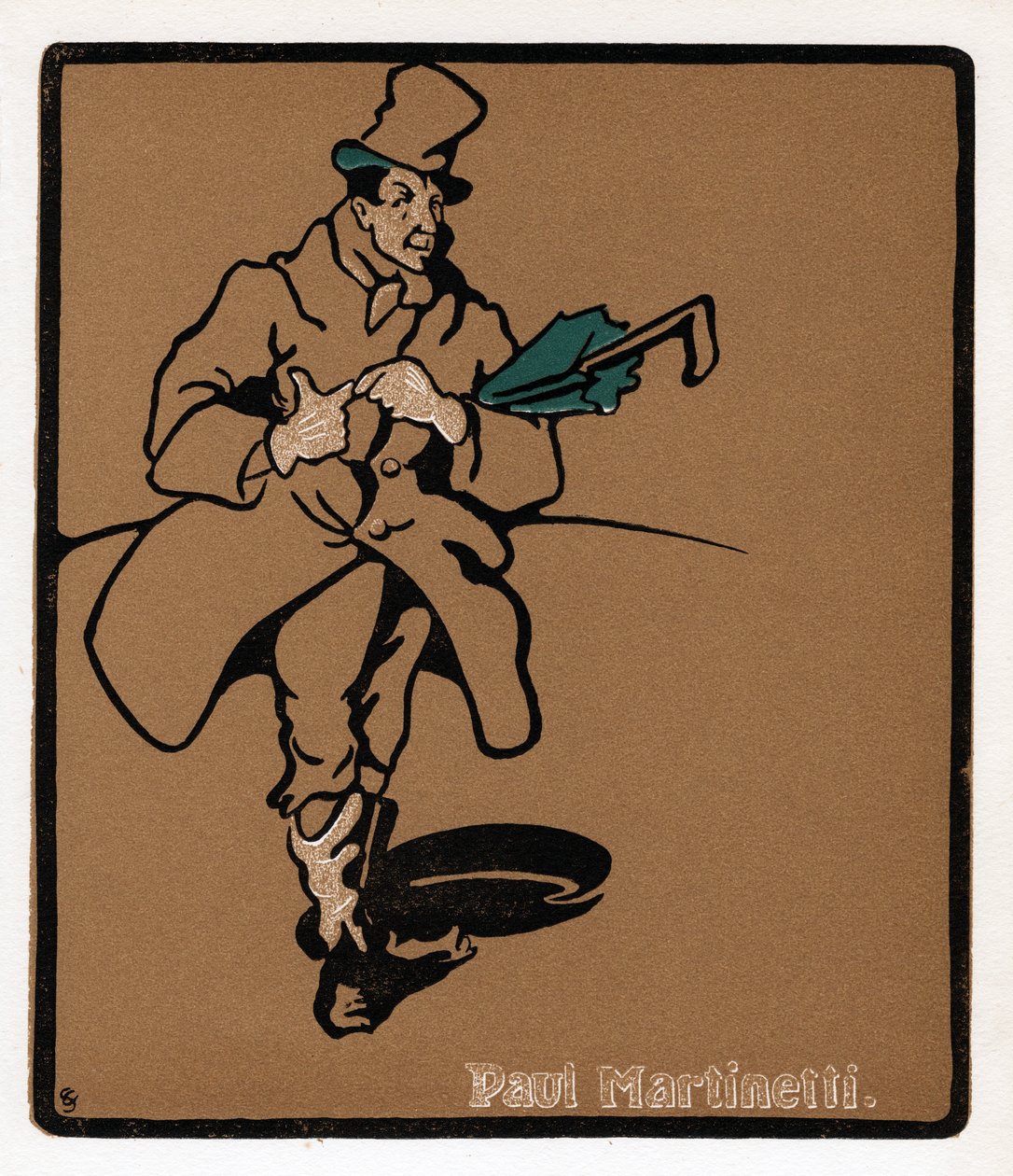 Paul Martinetti, americká hudební hvězda, konec 19. století od Unbekannt