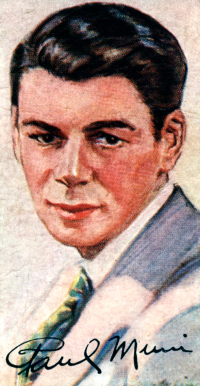 Paul Muni, 1895-1967, Oscarem oceněný všestranný herec, 20. století od Unbekannt