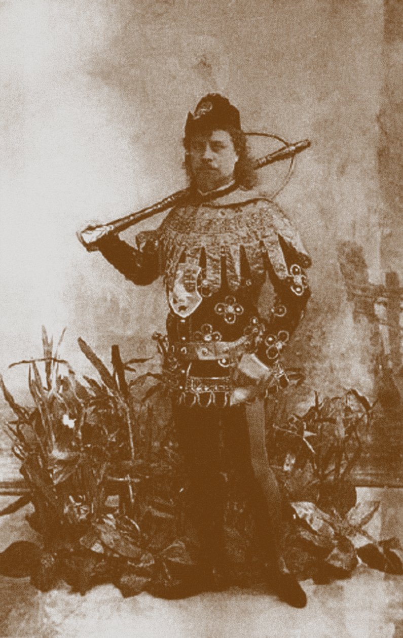 Pavel Gerdt jako princ Siegfried v baletu Labutí jezero, Petrohrad, 1895 od Unbekannt