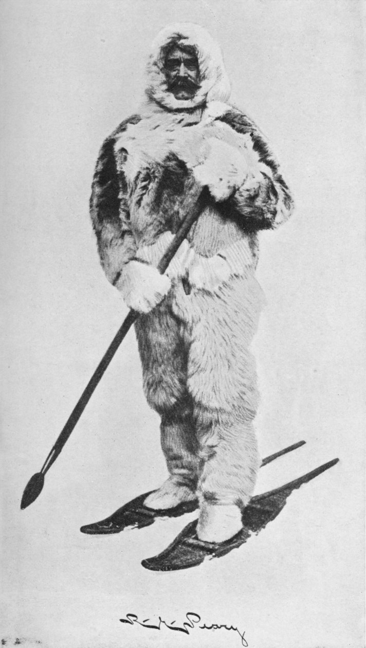 Peary v Arctic Outfit, 1910, 1928 od Unbekannt