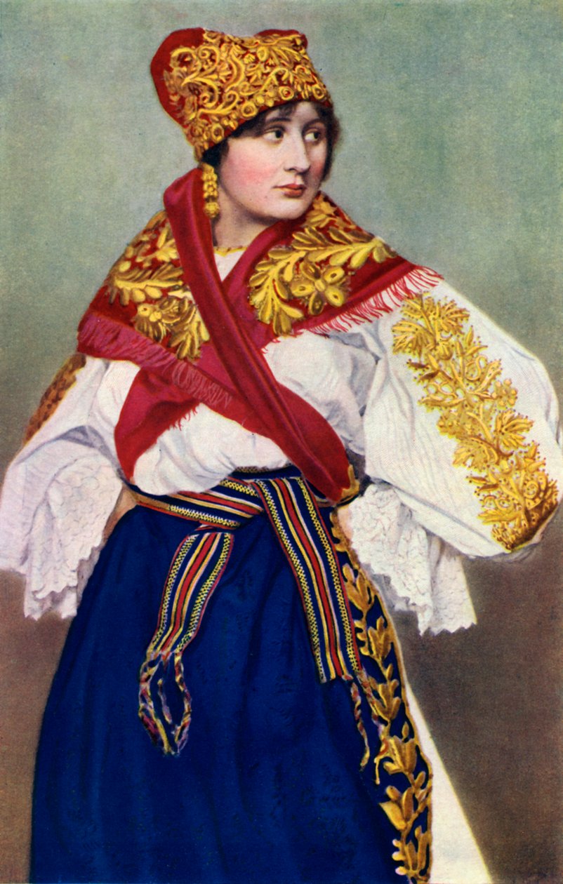 Selka v národním kroji, Československo, 1922 od Unbekannt