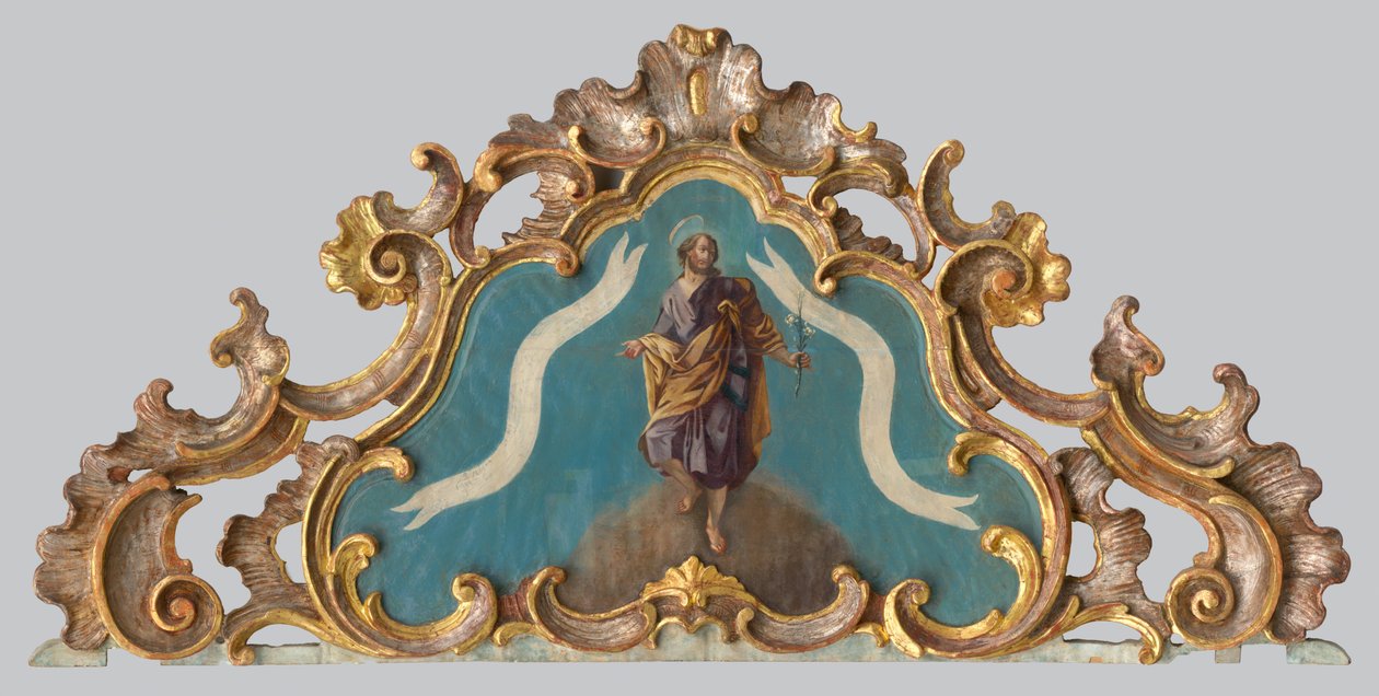 Pediment oltáře s postavou světce od Unbekannt
