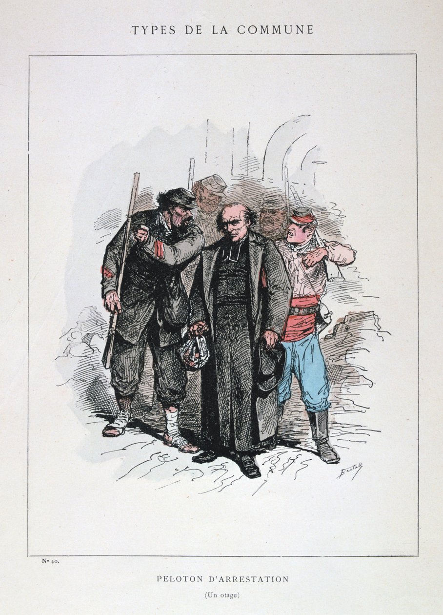 Zatýkací četa, Pařížská komuna, 1871 od Unbekannt