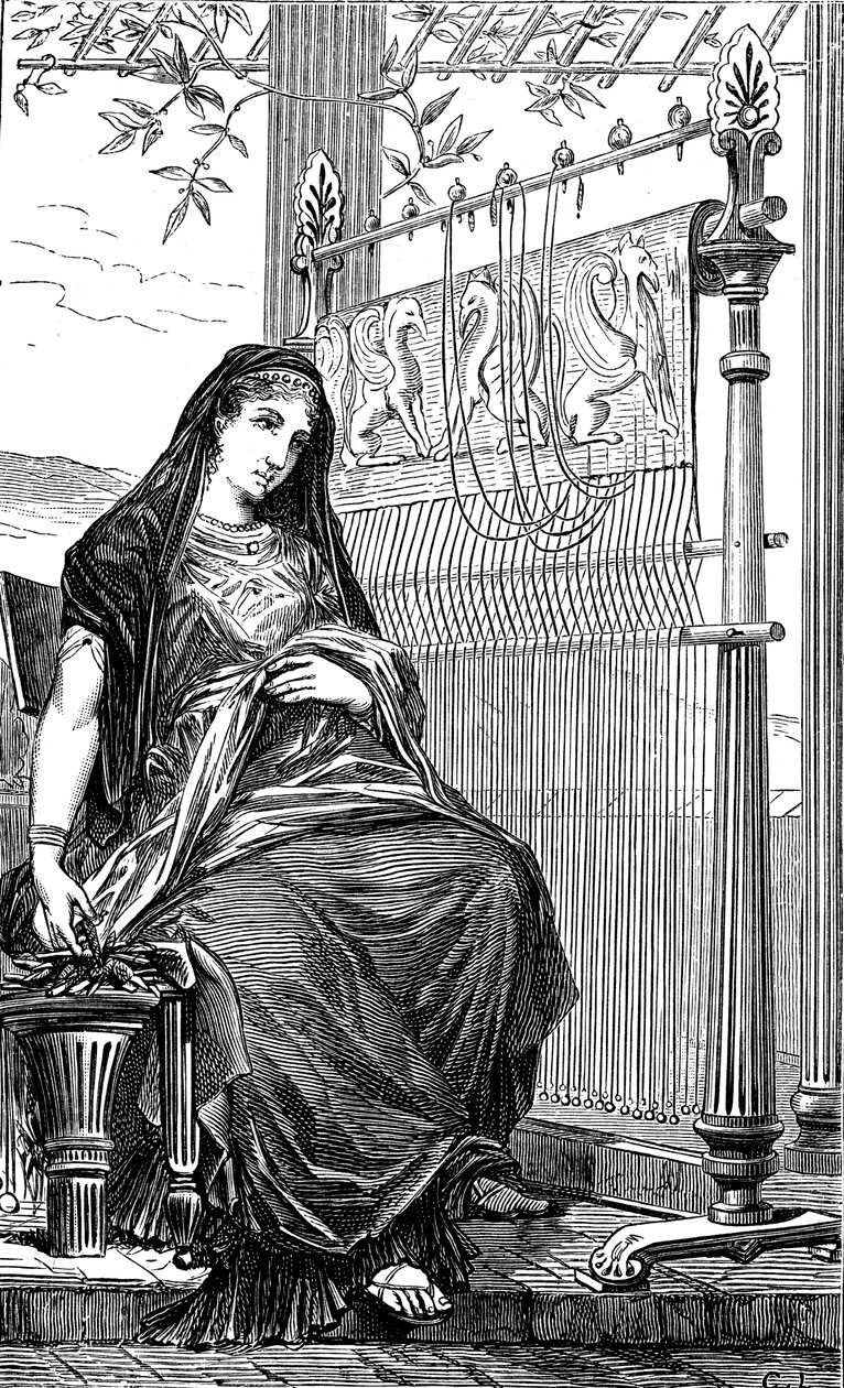 Penelope a její tkalcovský stav, 1886 od Unbekannt
