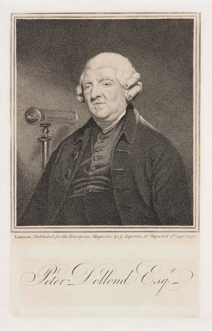 Peter Dollond, anglický optik, c 1800 od Unbekannt
