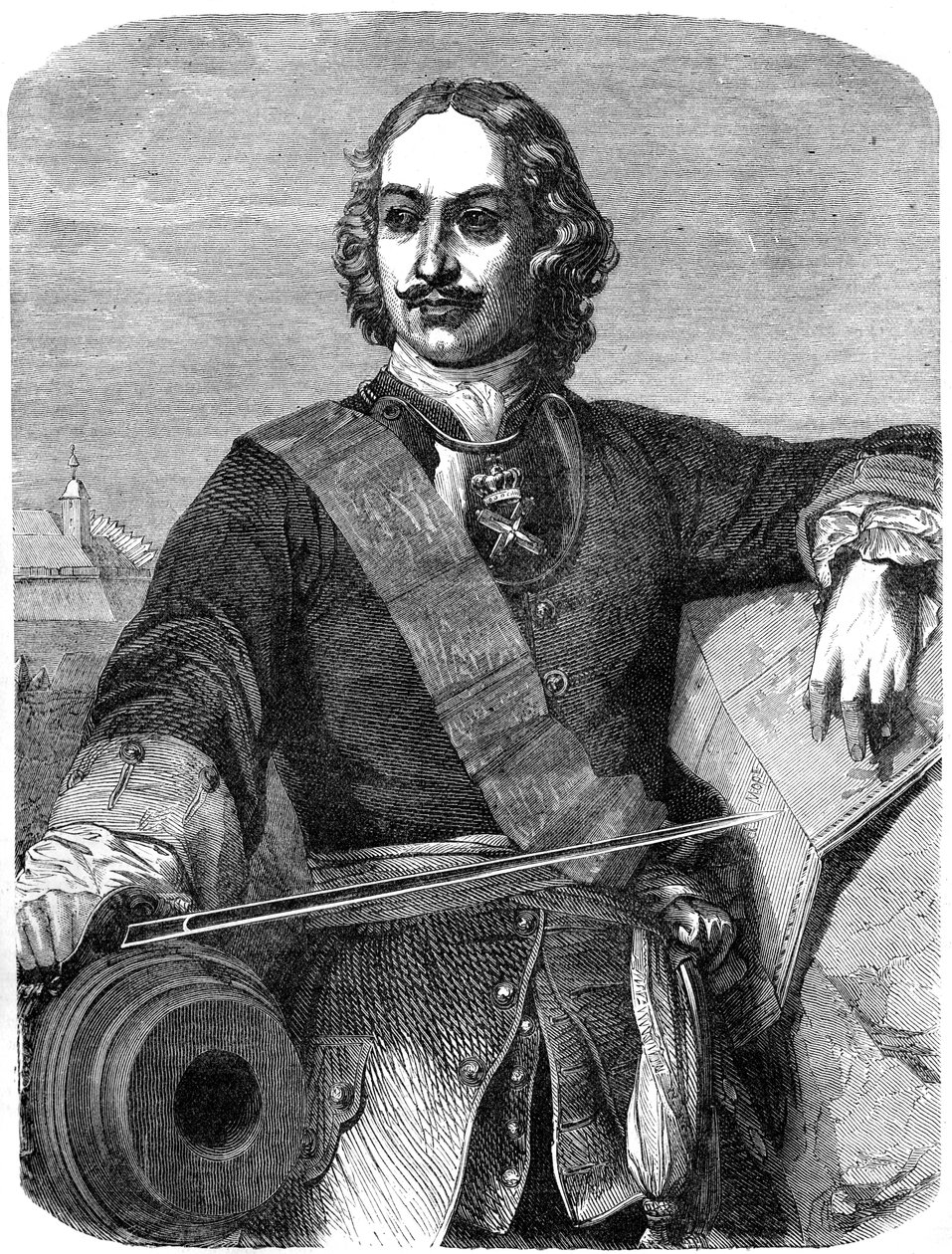 Petr Veliký 1672-1725, 19. století od Unbekannt