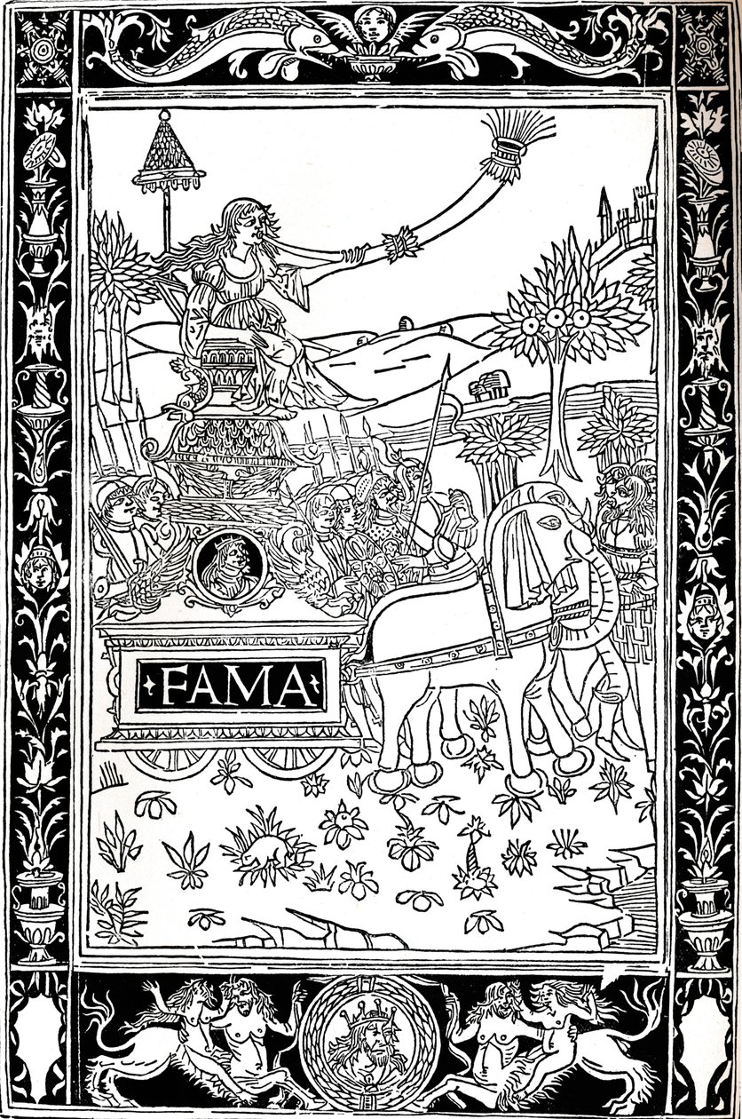 Petrarca: Trionfi, 1488, 1917 od Unbekannt