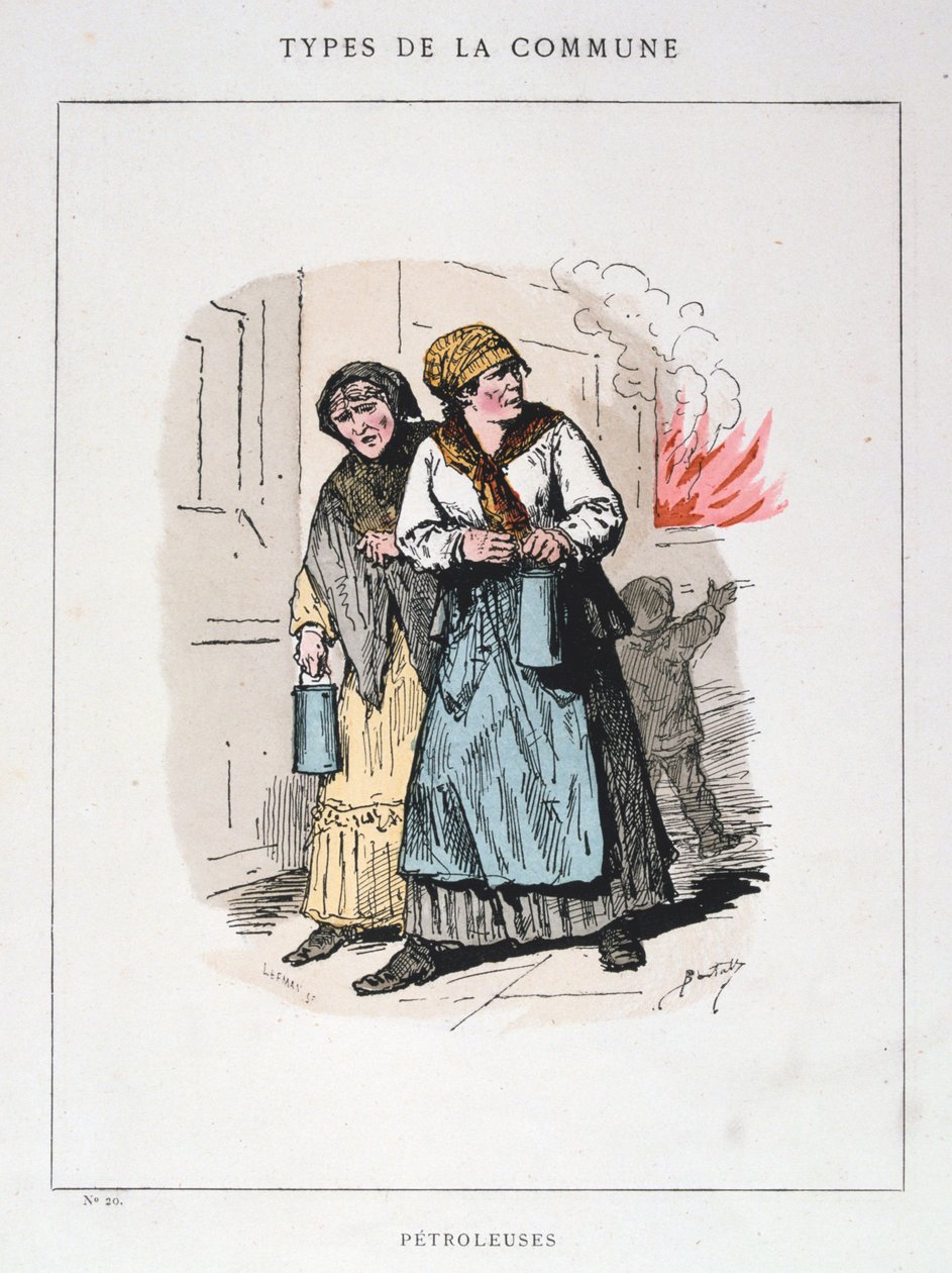 Petroleuses, Pařížská komuna, 1871. od Unbekannt