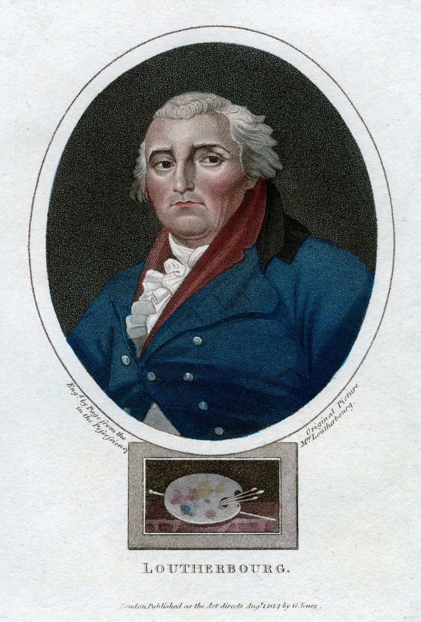 Philip James de Loutherbourg , francouzský malíř, 1814 od Unbekannt