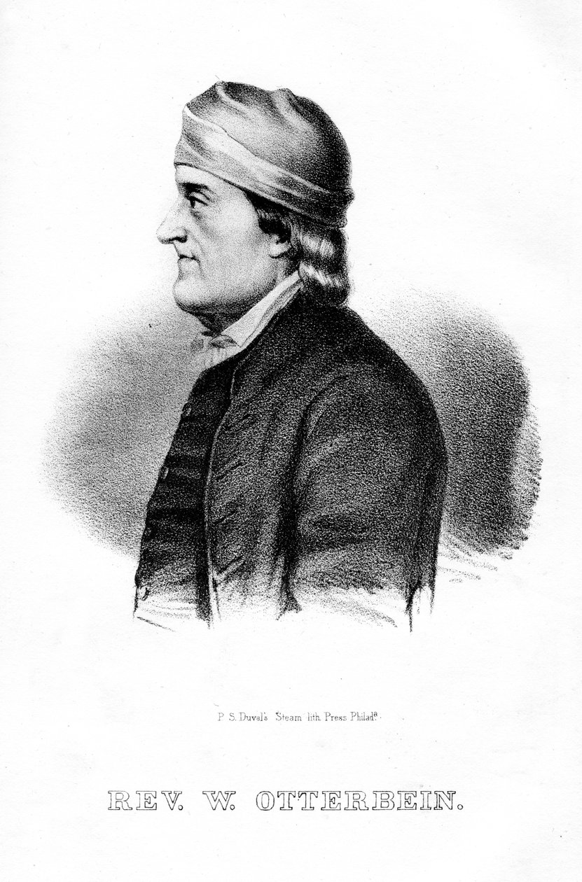 Philip William Otterbein, německo-americký duchovní, 1854 od Unbekannt