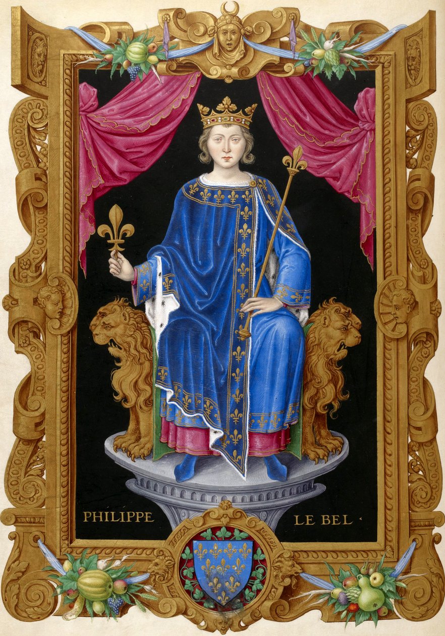 Philippe IV le Bel Z Recueil des rois de France, Jean Du Tillet (16. století). od Unbekannt