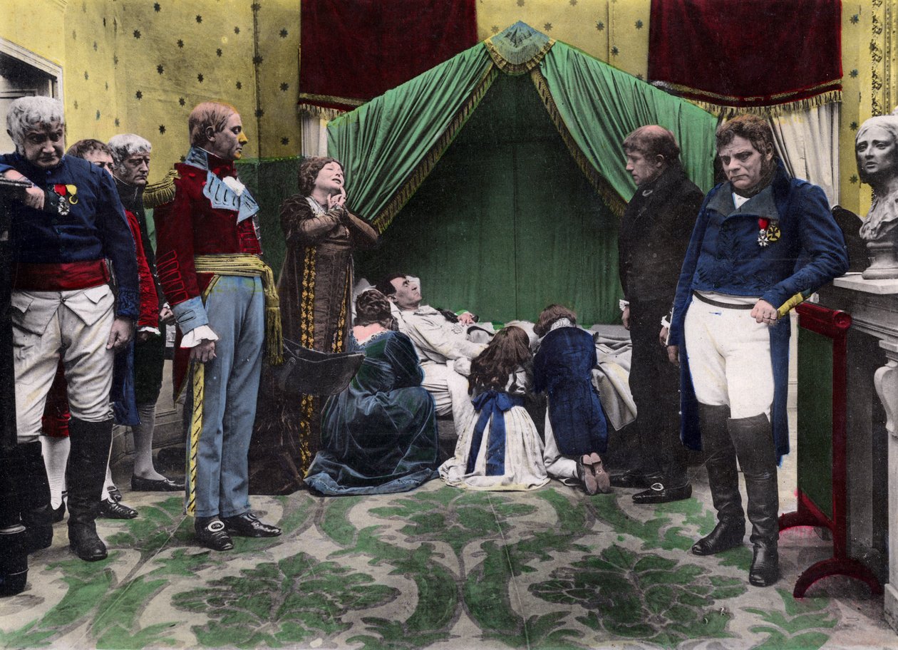 Fotografické znázornění smrti Napoleona na Svaté Heleně od Unbekannt