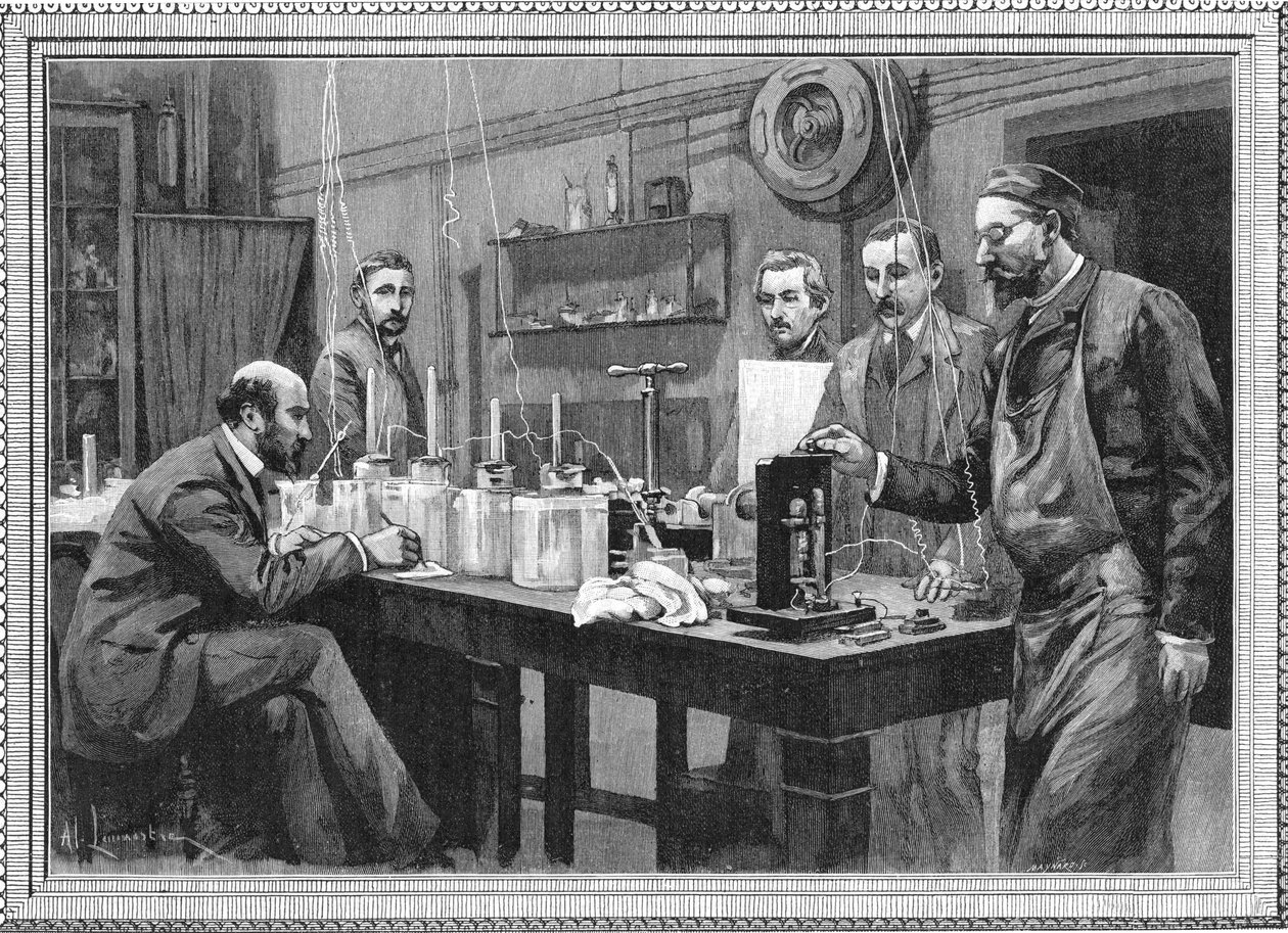 Laboratoř fyzikálního výzkumu na Sorbonně, Paříž 1895 od Unbekannt