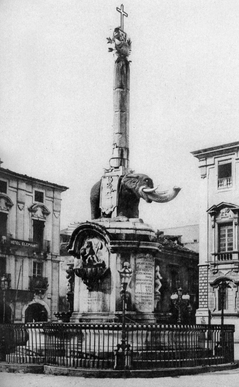 Náměstí katedrály Piazza del Duomo, Catania, Sicílie, Itálie, c1923 od Unbekannt