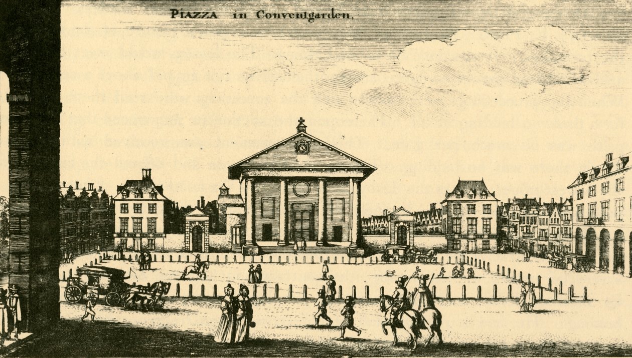 Piazza v Covent Garden, 18. století, 1925. od Unbekannt
