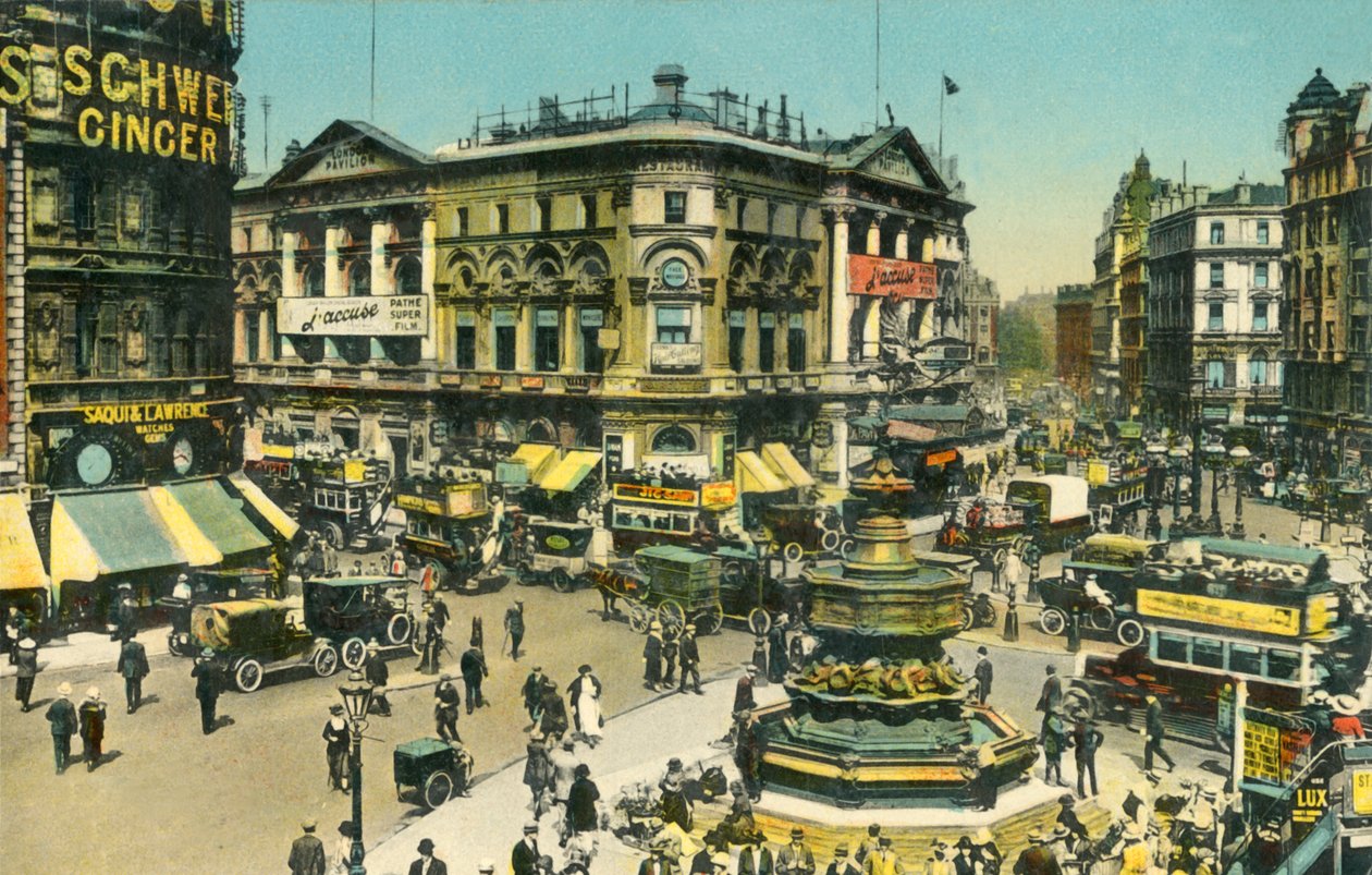 Piccadilly Circus, Londýn, c1910. od Unbekannt