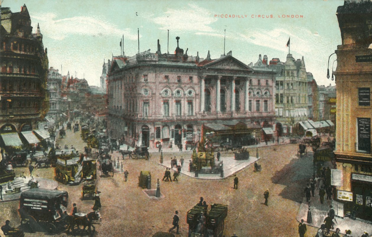Piccadilly Circus, Londýn, konec 19.-začátek 20. století. od Unbekannt
