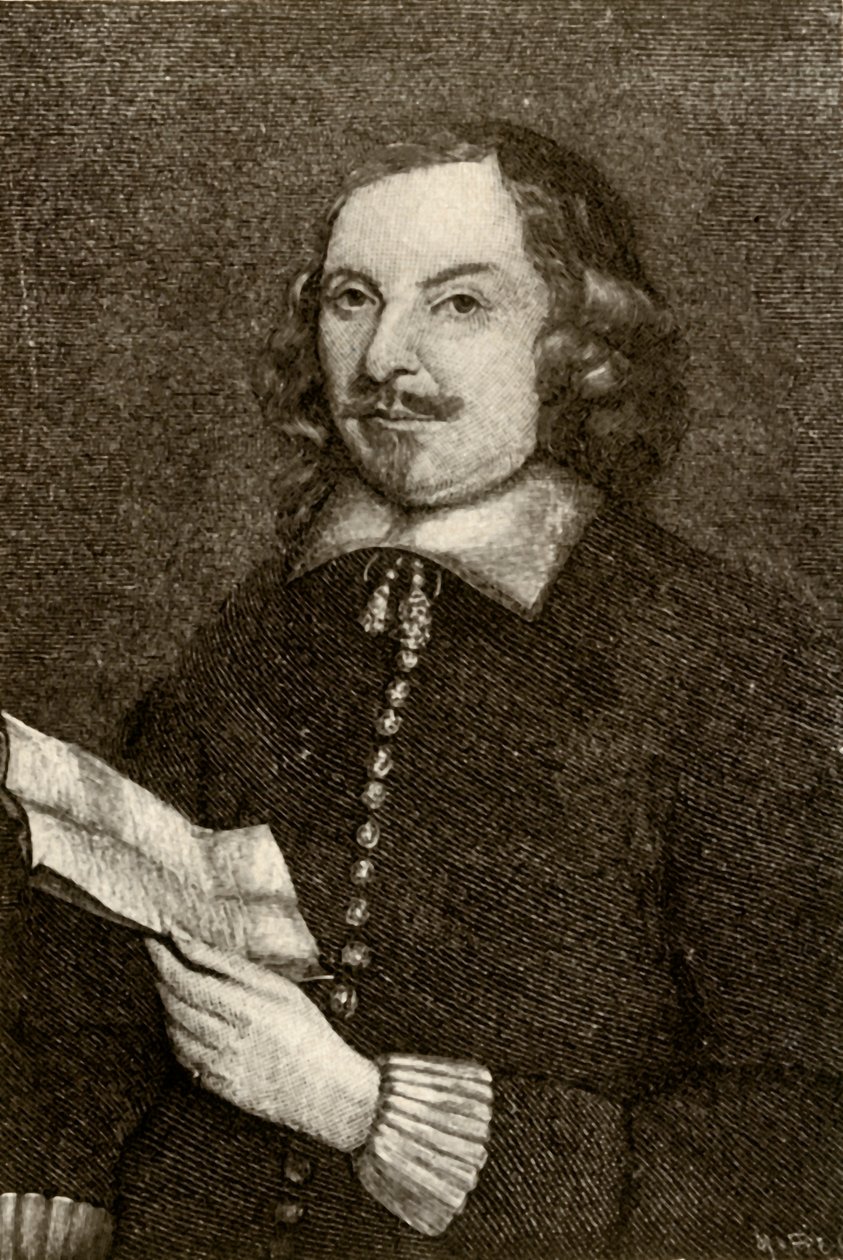 Obrázek Edwarda Winslowa v puritánských šatech, 1644, 1937. od Unbekannt